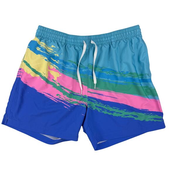 Chubbies The Day Rockets Swim Trunks Shorts Mens XXL 5.5” Classic Neon Stretch - Picture 1 of 4